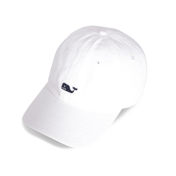 Gorra de béisbol Vineyard Vines para hombre con logotipo de ballena, color blanco, talla única