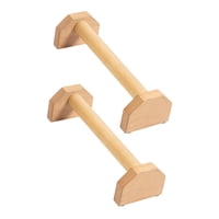 Magideal - 2X Soportes De Barras De Flexión, Barras De Flexión Para Entrenamiento De Fuerza Física, Paralelas De Madera Para Viajes, Interior, Exterior, Gimnasia L