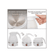 thumbnail image 3 of Calentador Electrico Plegable Portable Hervidor Viaje Blanco, 3 of 3