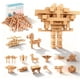 thumbnail image 1 of Bloques de construcción GLCforever 15 en 1 STEM de madera, 1 of 9