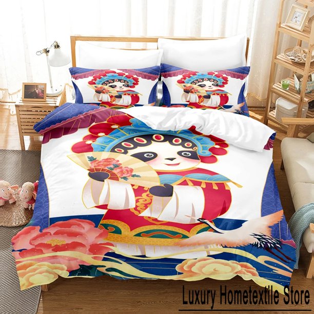Fashion The Panda Facebook3pcs Bedding Sets Duvet Cover Set With Pillowcase Full Bedclothes Bed Linen Bed Sheets