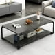 thumbnail image 2 of Mesa rectangular doble nivel marmolada ChicHome, 2 of 3