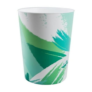 Decoexpress - Papelero Sun Blanco Verde 6Lt Blanco