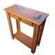 thumbnail image 2 of Mesa De Arrimo Cafe Con Grabado De Resina Marino, 2 of 3