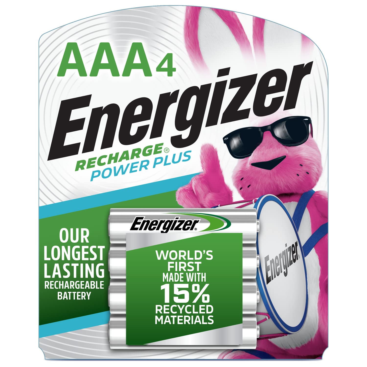 Pilas Recargables Energizer Power Plus Aaa 800 Mah, Paquete De 4