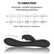 thumbnail image 3 of Vibrador de conejo, Juguete sexual con calentamiento inteligente y 16 modos de vibración, Vibrador de punto g, diseño impermeable de bajo, 3 of 5