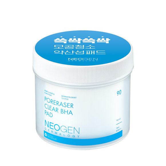 Almohadillas exfoliantes faciales DERMALOGY de NEOGENLAB Poreraser Clear BHA