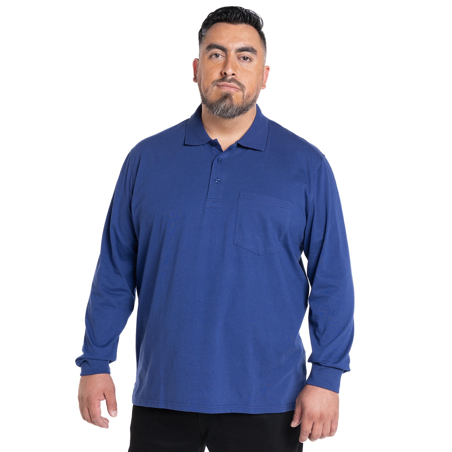 Kotting - Polera Manga Larga Jersey Cuello Camisero