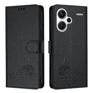 Funda Tipo Cartera Foxdock Para Xiaomi Redmi Note 13 Pro Plus 5G Con Soporte, Ranuras, Rfid, Diseño De Gato