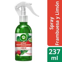 Desodorante Ambiental Aerosol Spray Neutralizador De Olores Frambuesa Y Limón Frasco 237 Ml Air Wick