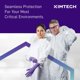 thumbnail image 3 of Guantes de examen de nitrilo KIMTECH™ Vista™ 62825 4.3 Mil XS Blue, 3 of 9