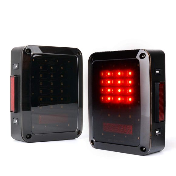 Luces traseras LED ahumadas Xprite para Jeep JK/JKU 2007-2018