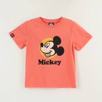 Polera Manga Corta Niño Damasco Mickey Smile Disney