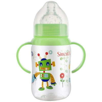 Mamadera Boca Ancha Fansy Baby Care 2 Rojo  Simond’S