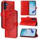 thumbnail image 1 of Funda cartera mariposa para Samsung Galaxy A17 con soporte y ranuras para tarjetas Rojo, 1 of 5