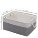 thumbnail image 2 of Xiao Hua Canasta de Almacenamiento Plegable, Caja de Almacenamiento de Canasta Abierta de Tela, Caja de Almacenamiento para Clóset con Asa, Adecuada para Hogar y Oficina, Paquete de 2, 2 of 4