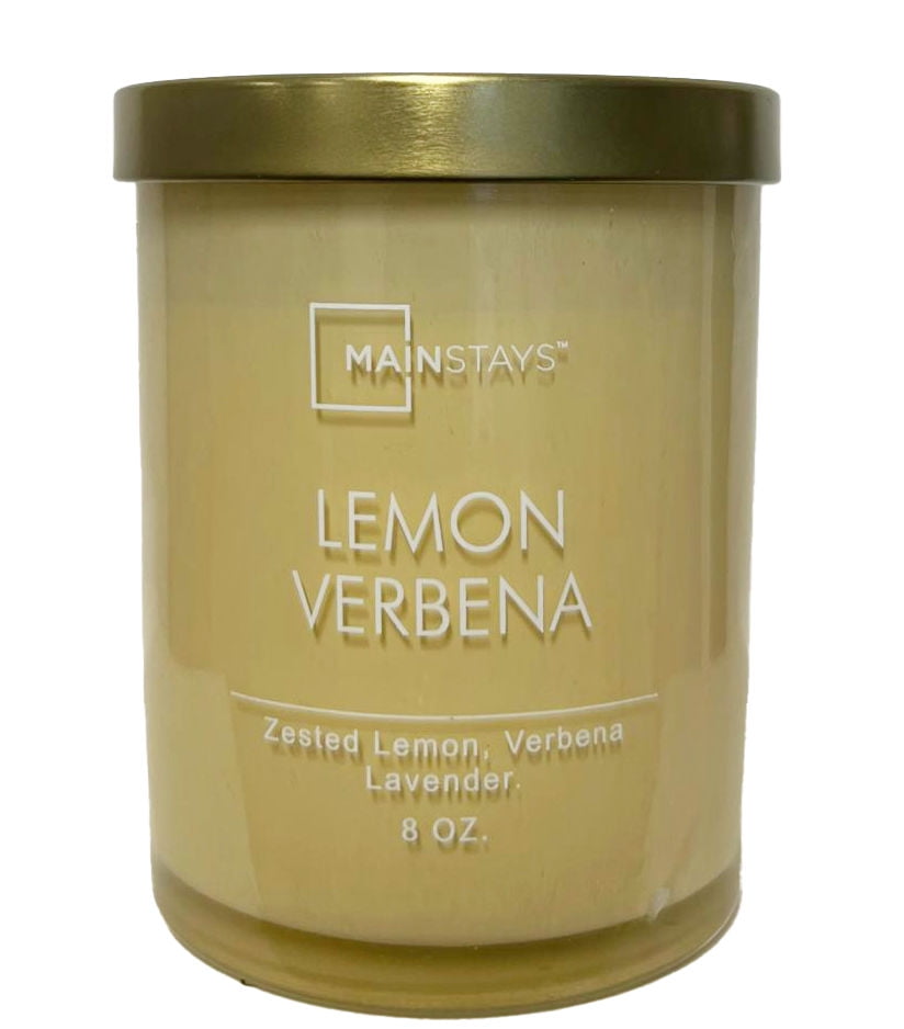 Mainstays - Vela Aromática 8 Oz Limon Verbena Amarillo
