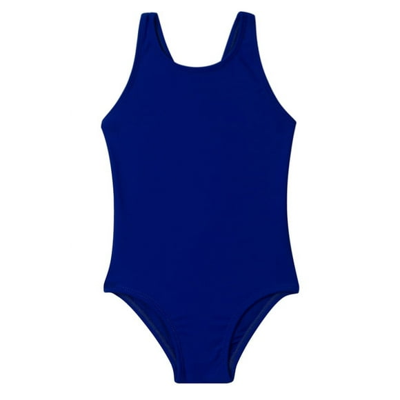 Traje De Baño Deportivo De Niña Azul 2