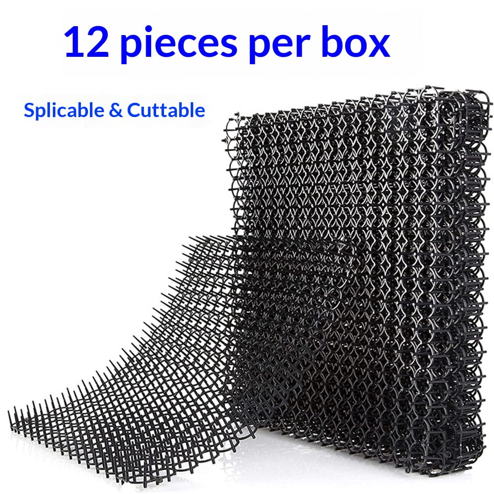 Xusx111 - 13"×16" Cat Deterrent Mat, 12 Pack Cat Scat Mat Con Spike Cat Repellent Para La Cobertura Del Gatito Rede De Entrenamiento Disuasiva De Excavación Para Animales (12 Pack / 13"×16")