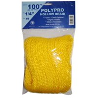 T.W . Evans Cordage - Cuerda Polypro T.W. Evans Cordage, 1/4 Pulgadas X 100 Pies, Amarilla