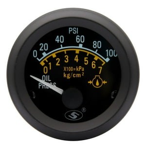 Route 5 - Marcador Presion Aceite Elec24V 52Mm Csensor 0100Psi Negro