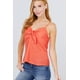 thumbnail image 3 of top Camisola Tejido con Ojales y Cuello en V con Lazo en la Parte Delantera, 3 of 5