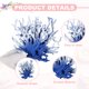 thumbnail image 4 of Decoración de Coral para Acuario Uxcell, Decoraciones para Peceras, Adornos de Coral para Peceras, 5.9x2.2x4.7 Pulgadas, (Azul Blanco, 1 Pza), Destinado para Decoración de Paisajismo de Acuarios, 4 of 6