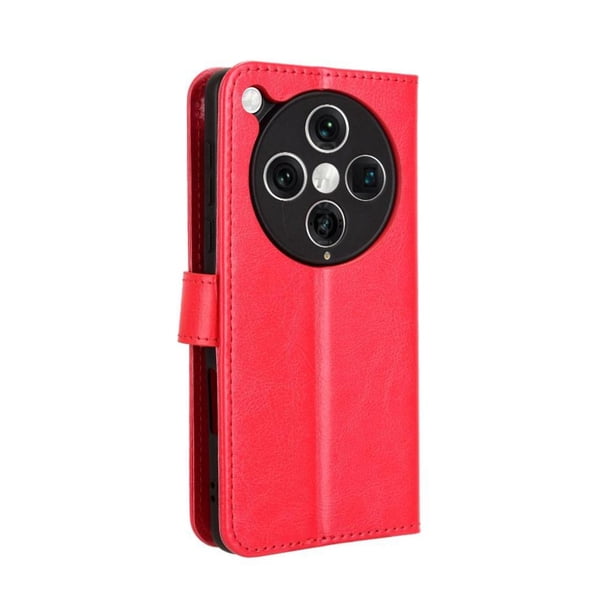 Funda tipo libro para OPPO Find X8 Pro 5G, cartera todo‑en‑uno, funda multifuncional con tarjetero y correa de muñeca desmontable