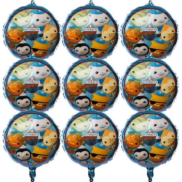 Juego de globos de aluminio Mighty Mojo Octonauts, paquete de 5 unidades, fiesta infantil