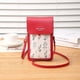 thumbnail image 1 of 2023 Fashion Flower Printing Mini Touch Screen Mobile Phone Bag For Iphone 15 14 13 12 11 Pro Max 6 6S 7 8 Plus X XR XS Max Case, 1 of 5