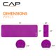thumbnail image 4 of Mat de yoga CAP Barbell 180 x 61 x 1,3 cm de alta densidad color vino, 4 of 7