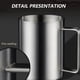 thumbnail image 3 of Tazas de café para acampar, irrompibles, de acero inoxidable de doble pared con asa (juego de 2), 3 of 7