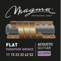 Set Cuerdas Guitarra Acustica Flat Ga130Pbf Magma