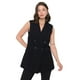 thumbnail image 1 of Blazer Mujer Negro Sin Mangas Corona, 1 of 5