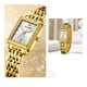 thumbnail image 1 of Reloj de Mujer Elegante Rectangular de Acero Inoxidable Movimiento de Cuarzo Calendario para uso diario, 1 of 3