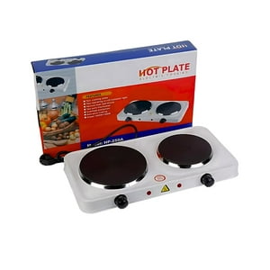 Disparo - Hot Plate Cocina 2 Plato Electrica Portatil 1000W Blanco