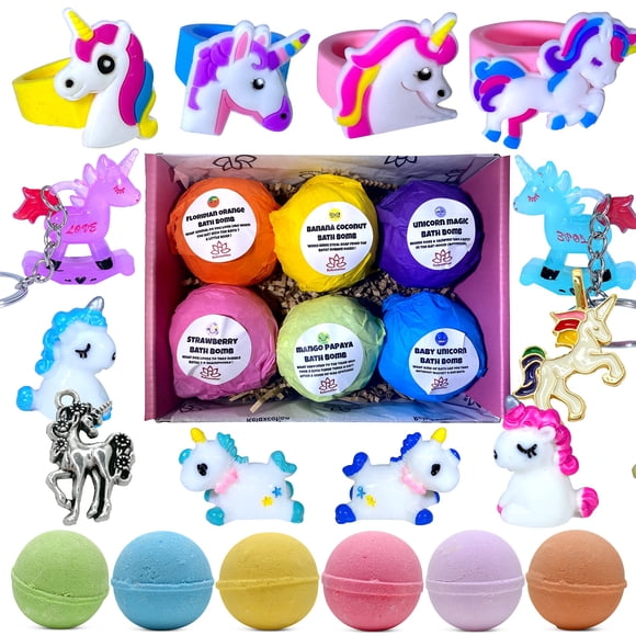 Bombas de baño Relaxation Unicorn con juguetes sorpresa para niñas