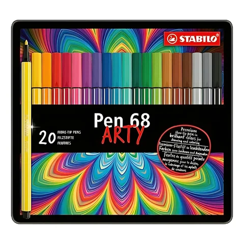 Stabilo Lápices Pen 68 Caja Metálica (20 Unidades)