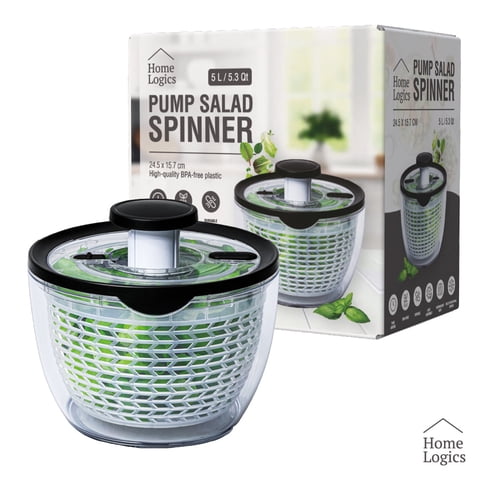 Home Logics - Centrifuga Secador De Verduras Escurridor Para Ensalada