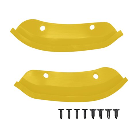 Magideal - 2 Piezas De Parachoques Delantero, Divisor De Labios, Alerón, Cubierta Protectora, Pieza De Repuesto, Accesorios Automotrices, Decoración Exterior, Amarillo