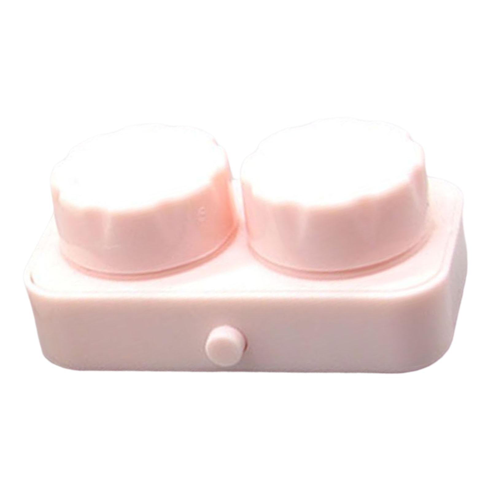 Magideal - Limpiador De Lentes De Contacto Eléctrico, Máquina De Limpieza Portátil De Viaje Con Aaa Automática Vadora De Lentes De Contacto , Rosado