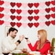 thumbnail image 4 of Juego de 2 piezas de decoraciones de pancartas de fieltro en forma de corazón negro y rosa para el Día de San Valentín, aniversario de bodas y decoraciones de fiesta., 4 of 5