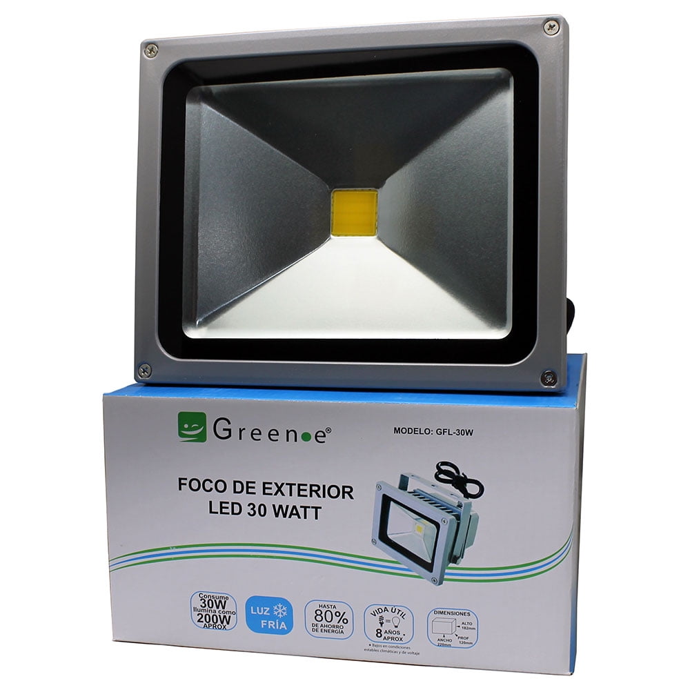 Green E - Foco Exterior Led 30w Luz Fría