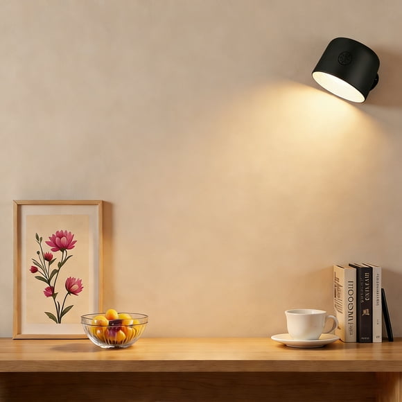 Lámpara de Pared Multifuncional Plastico negro