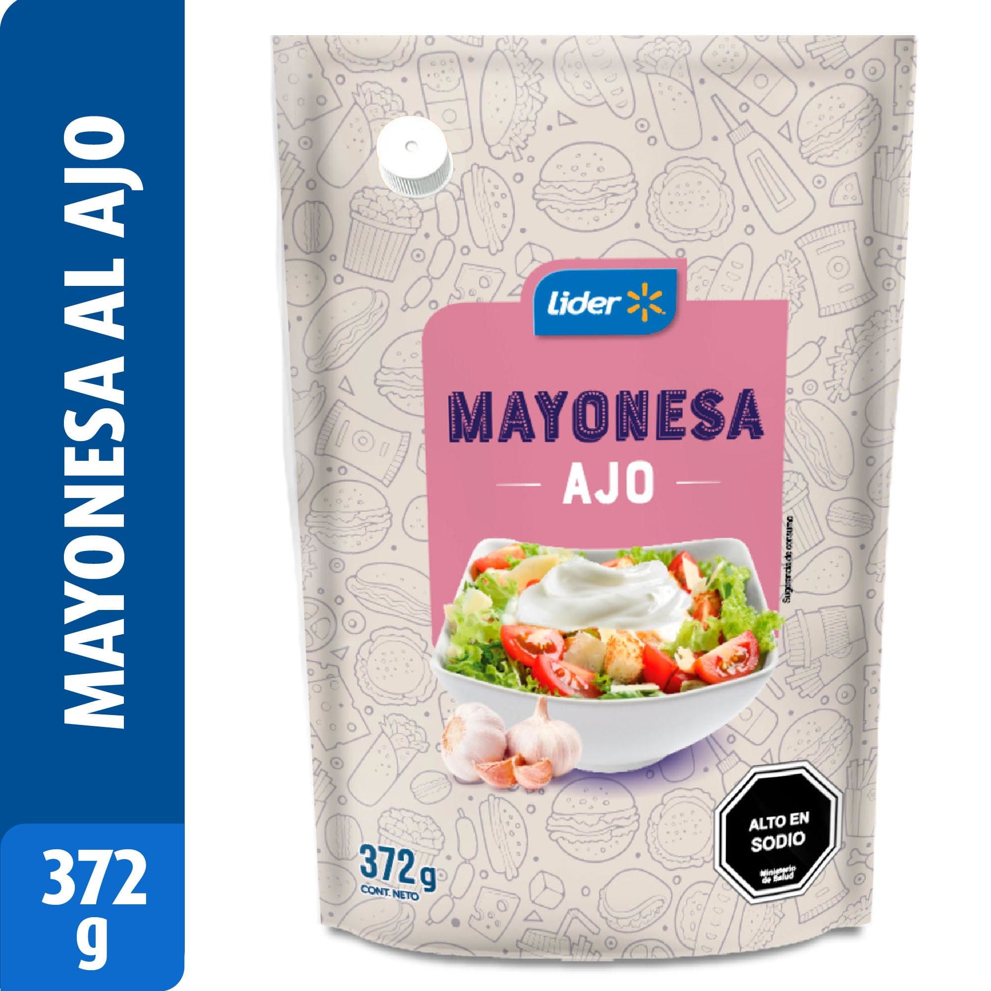 Mayonesa Al Ajo Doypack 372 g Lider