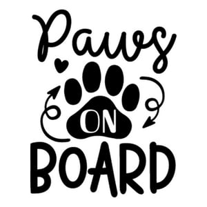 Rienda Libre - Sticker Paws On Board Mascota A Bordo Auto Camioneta Suv