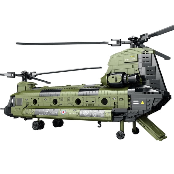 Modelo de Helicóptero CH-47 de Juguete Ruikytech con 1451 Piezas