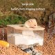 thumbnail image 3 of Gran Recipiente De Baño De Arena Animal Pequeño Transparente Y Accesorios De Hámster Con Tapa De Madera Natural Adecuado Para Hámsters Ratones Y Lémures, 3 of 3