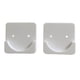 thumbnail image 1 of Soporte Adhesivo Para Barra De Cortina De Ducha Para Armario De Casa Hotel Cuadrado Blanco, 1 of 5