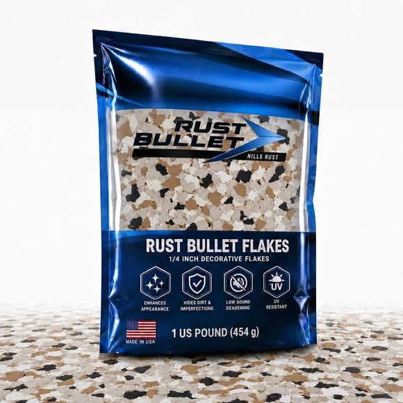 RUST BULLET Escamas decorativas de color Desert Sand 454 g